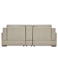 Aspen 3 Pm 3-Piece Leather Sofa Set (Laf Recliner, Raf Console), Macy's Exclusive