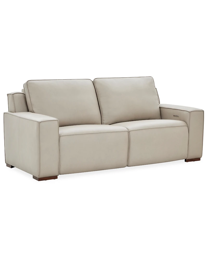 Aspen 2 Pm 2-Piece Leather Sofa Set (Laf Recliner, Raf Recliner), Macy's Exclusive
