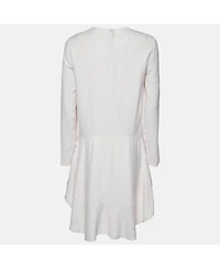 Pre-Owned Chloe Women's Pink Mist Crepe Mini Full Sleeves Dress