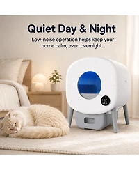 Cumrige Self-Cleaning Cat Litter Box Automatic Cat Litter Box Large Capacity Automatic Cat Litter Box App Control And Safety Protection