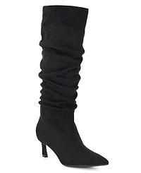Nine West Women's Riyaa Tall Slouch Kitten Heel Dress Boots