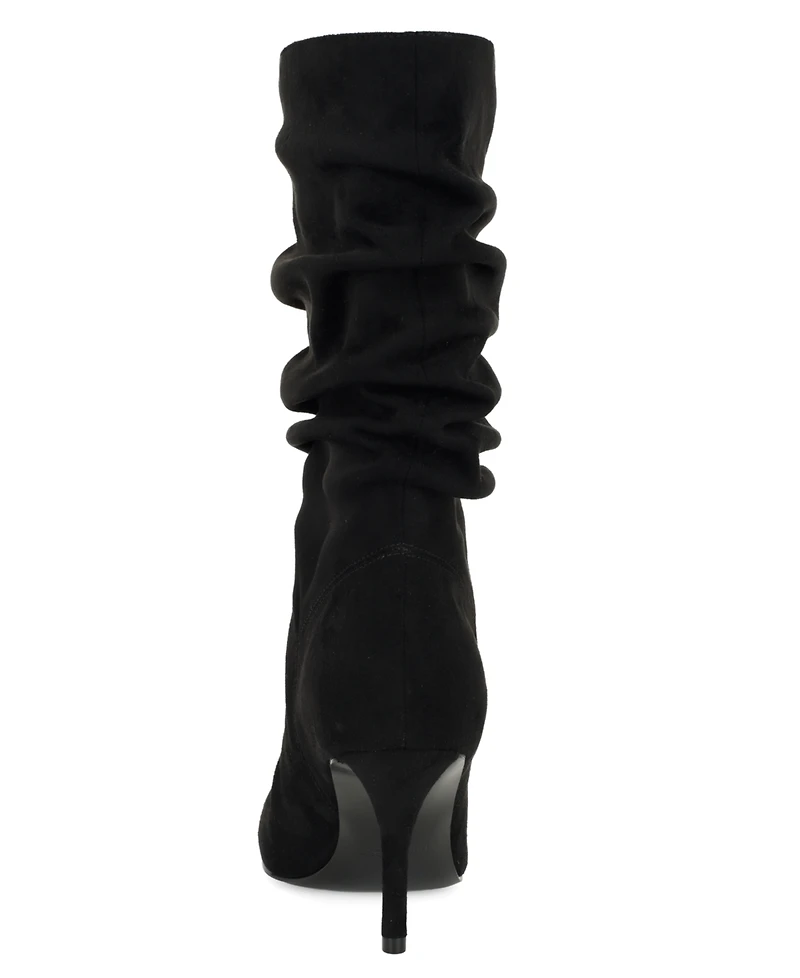 Nine West Women's Murto Ruched Pointed Toe Dress Boots
