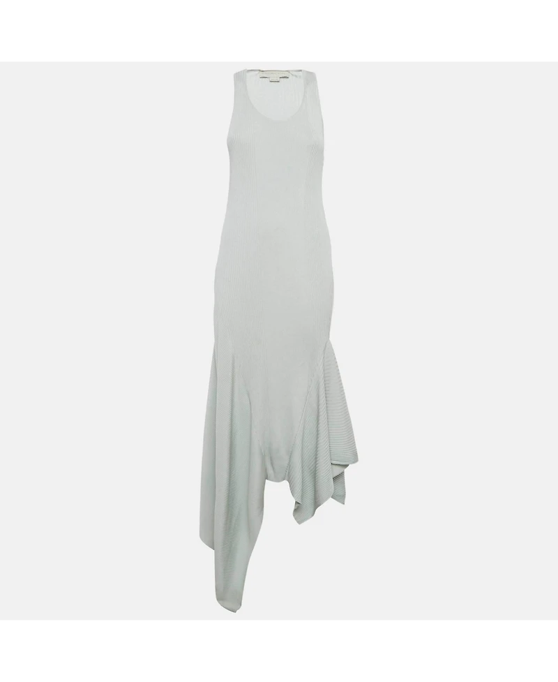 Pre-Owned Stella Mccartney Women's Rib Knit Asymmetric Maxi Dress