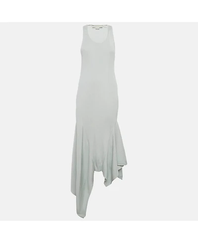 Pre-Owned Stella Mccartney Women's Rib Knit Asymmetric Maxi Dress