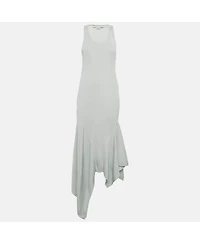 Pre-Owned Stella Mccartney Women's Rib Knit Asymmetric Maxi Dress