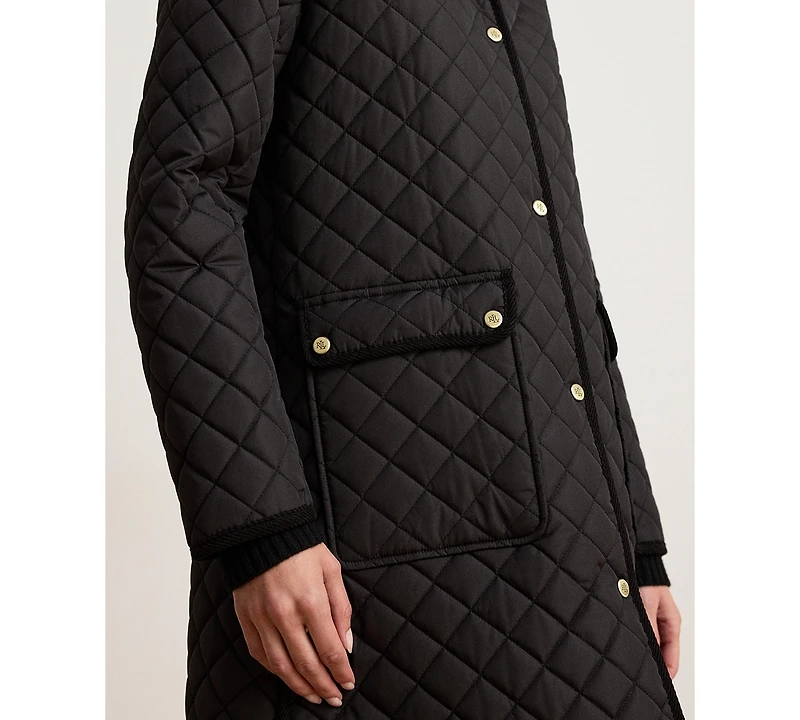 Lauren Ralph Women's Diamond-Quilted Coat