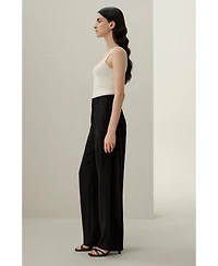 Lilysilk Women's Curved Seam Silk Crepe Pants