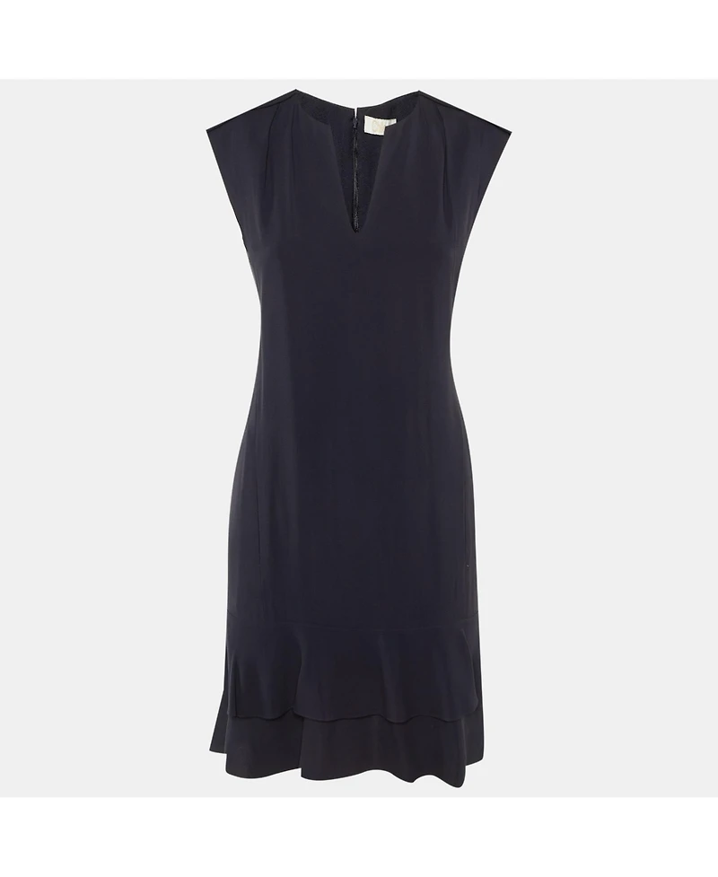 Pre-Owned Chloe Women's Crepe Flounced Sleeveless Dress