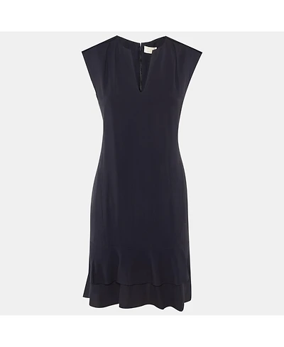 Pre-Owned Chloe Women's Crepe Flounced Sleeveless Dress