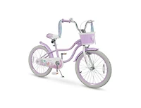 Slickblue Kids Bike Adjustable Princess Theme with Basket & Streamers