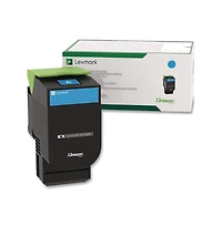 Lexmark 70C1XC0 Cyan Toner Cartridge for Voyager CS31/CS41/CS51 Series Printers, 4000 Pages Yield