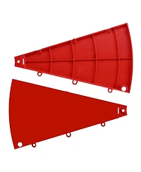 WinSpin 6 Pcs Prize Wheel Panels Dry Erase Board Red for 24" Modular Prize Wheel