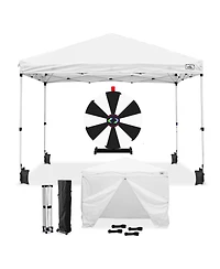 WinSpin Modular Prize Wheel and 10x10ft Pop Up Tent 4 Sidewalls 12 Backup Panels