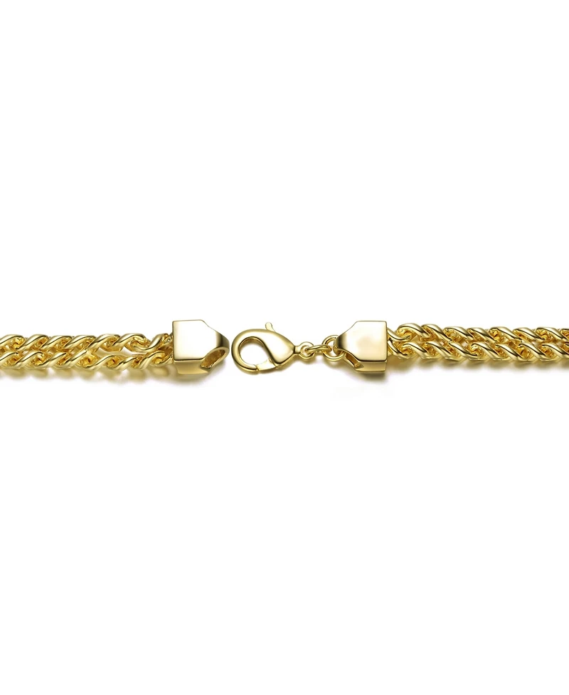 14K Gold Plated or White Mesh Link Bracelet