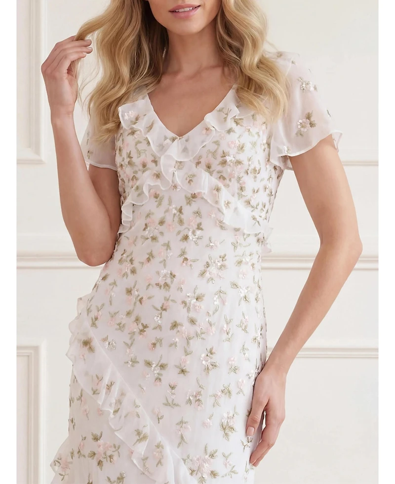 Needle & Thread Women's Meadow Ditsy Georgette Gown