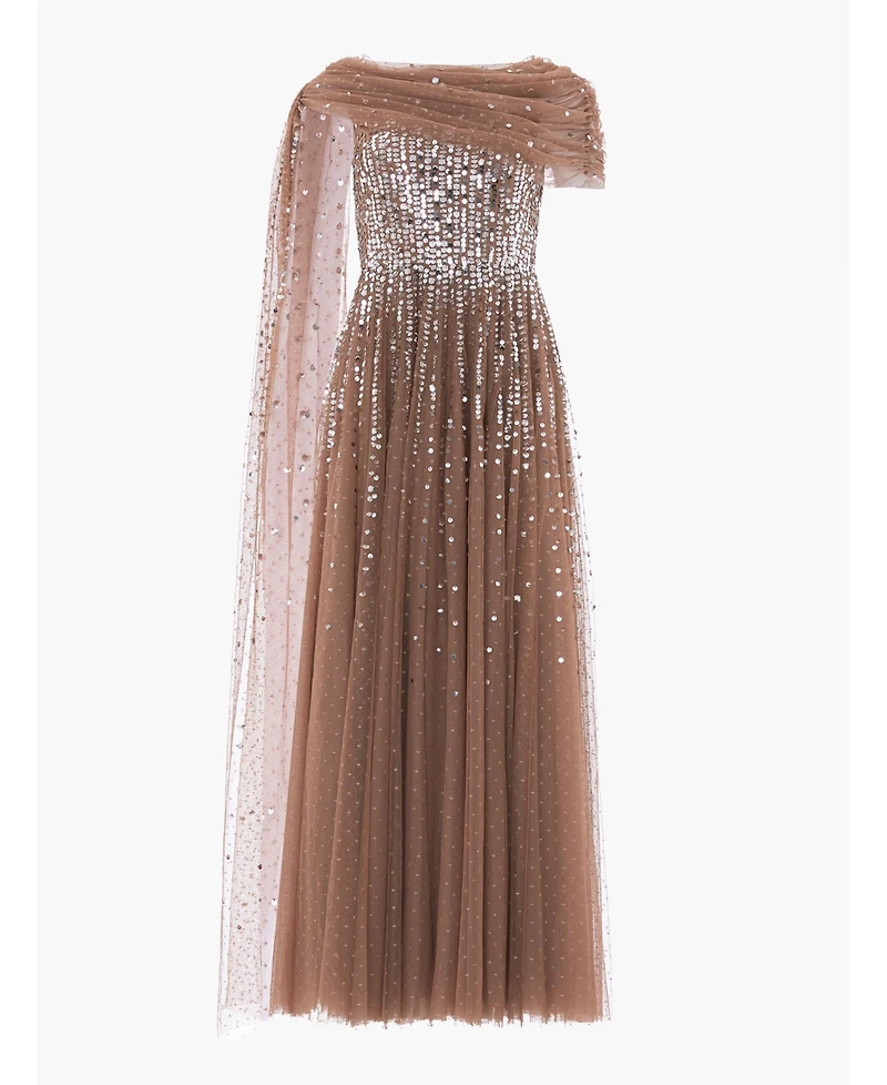 Needle & Thread Women's Moonlight Sequin Draped Gown