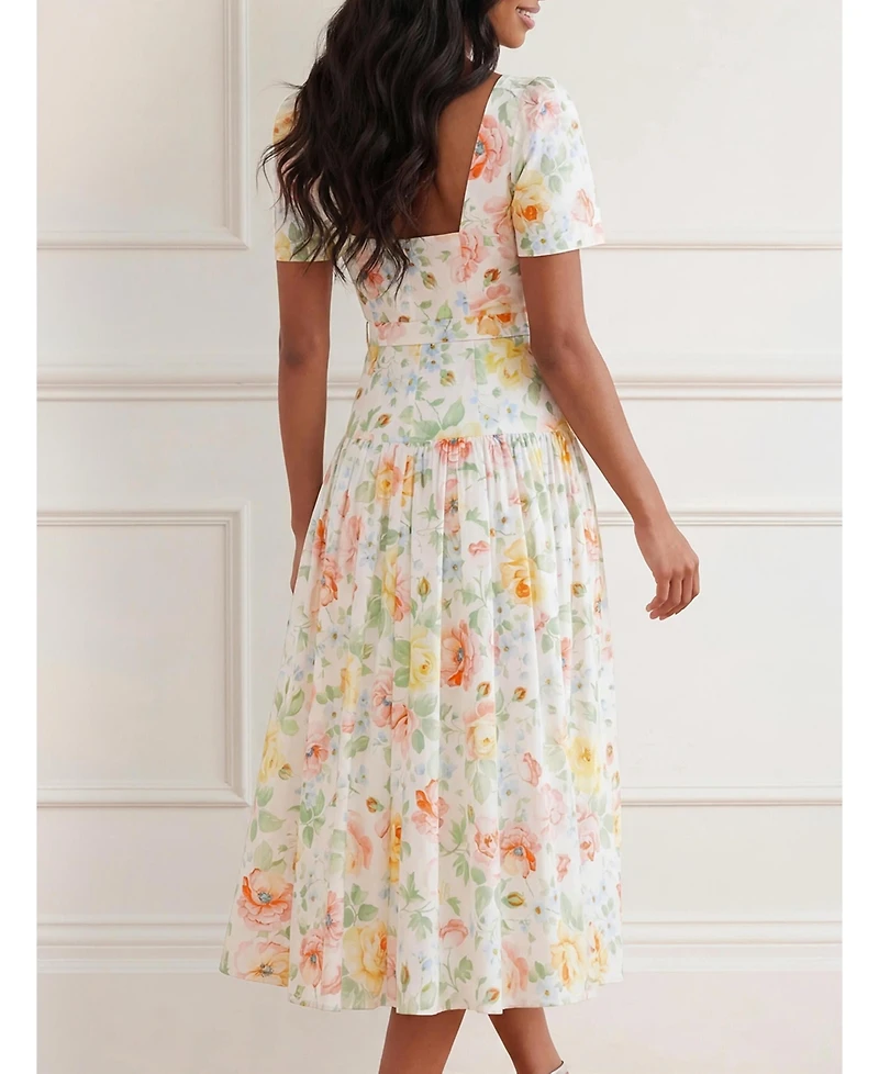Needle & Thread Women's Sienna Rose Cotton Ballerina Dress