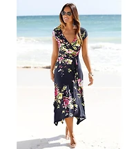 Lascana Women's Handkerchief Hem Dress