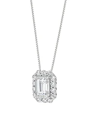 Macy's Igi Certified Lab-Grown Diamond Pendant Necklace (2 ct. t.w.) in 14k White Gold