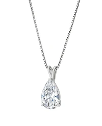 Macy's Igi Certified Lab-Grown Diamond Solitaire Pendant Necklace (1 ct. t.w.) in 14k White Gold