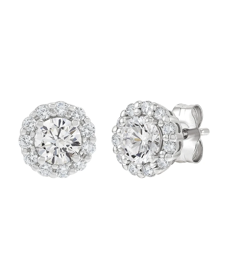 Macy's Igi Certified Lab-Grown Diamond Stud Earrings (2 ct. t.w.) in 14k White Gold