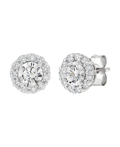 Macy's Igi Certified Lab-Grown Diamond Stud Earrings (2 ct. t.w.) in 14k White Gold