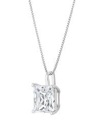 Macy's Igi Certified Lab-Grown Diamond Solitaire Pendant Necklace (2 ct. t.w.) in 14k White Gold