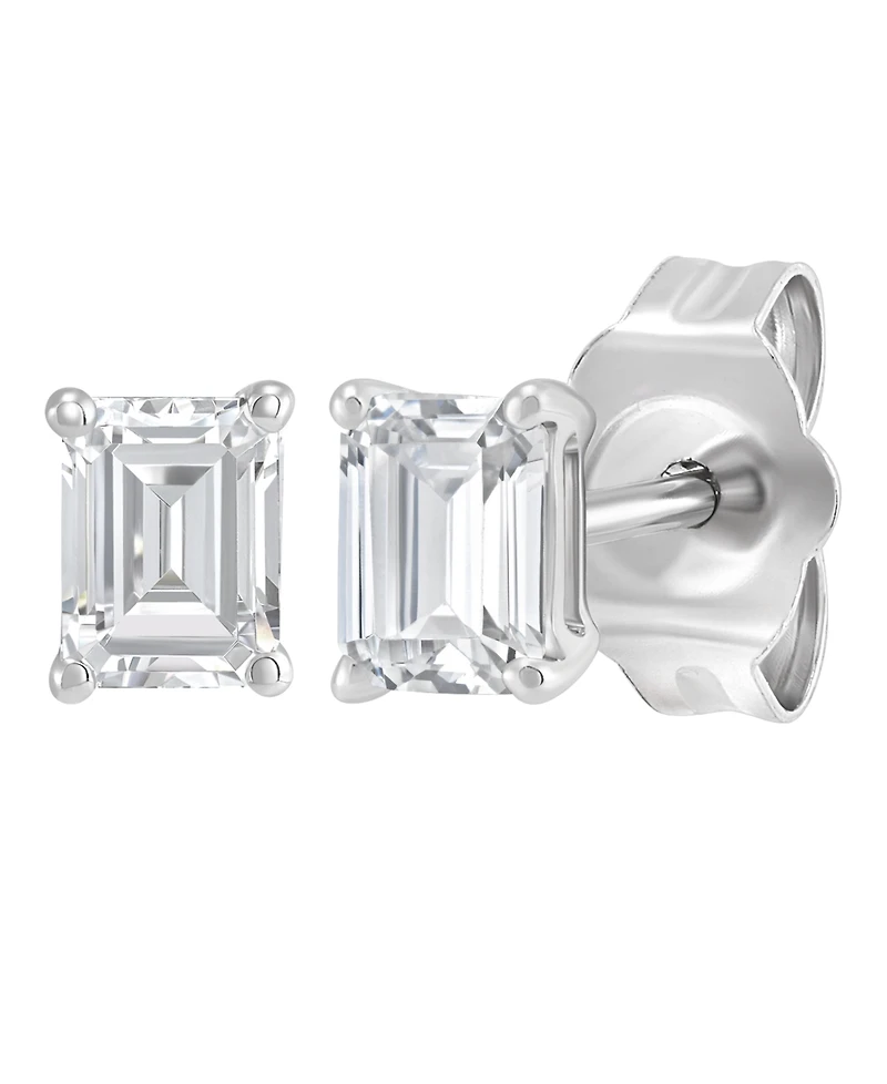 Macy's Igi Certified Lab-Grown Diamond Stud Earrings (1/2 ct. t.w.) in 14k White Gold