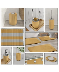 Clara Clark Piece Complete Bathroom Set with Bath rugs and Shower Caddy