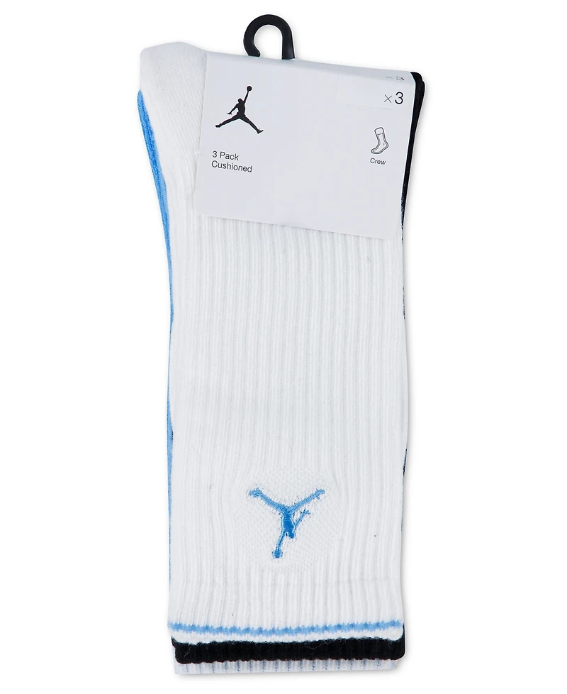 Jordan 7-11 Boys' and Girls' Retro Crew Socks, 3-Pack