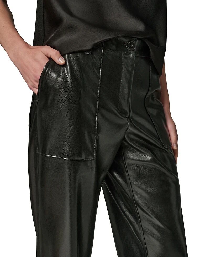 Donna Karan New York Women's Patch Pockets Ankle Pants