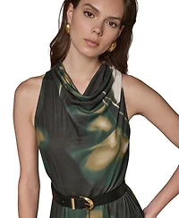 Donna Karan New York Women's Jersey Print Sleeveless Dress