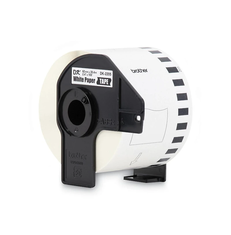 Brother DK2205 2.4 in. x 100 feet. Continuous Paper Label Tape 1Roll