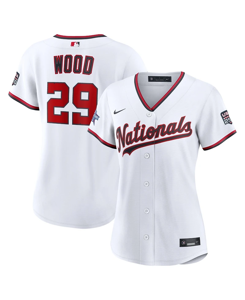 Nike Women's 2026 All-Star Game Washington Nationals James Wood White Replica Jersey