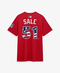 Nike Men's 2026 All-Star Game National League Chris Sale Red Name & Number T-Shirt