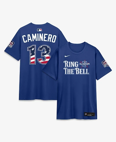 Nike Men's 2026 All-Star Game American League Junior Caminero Rush Blue Name & Number T-Shirt