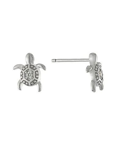 Macy's Cubic Zirconia Turtle Stud Earrings