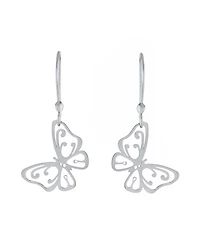 Macy's Laser Cut Butterfly Drop Earrings