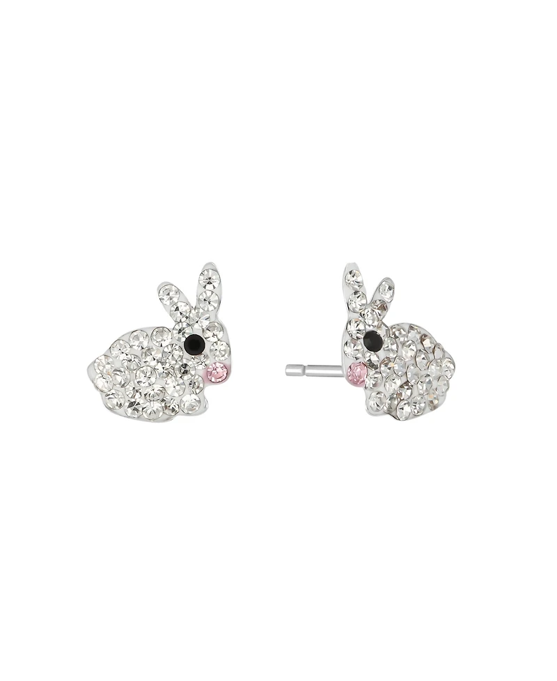 Macy's Crystal Pave Bunny Stud Earrings
