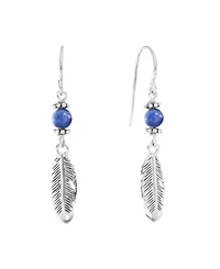 Macy's Stone Beaded Leaf Drop Earrings