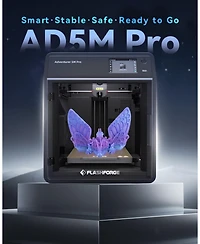 Flashforge Fully Enclosed 3D Printer CoreXY 600 mm/s 0.4 and 0.6mm Quick Swap 280degree(s)C Nozzles 1 Click Auto Leveling 220×220×220mm