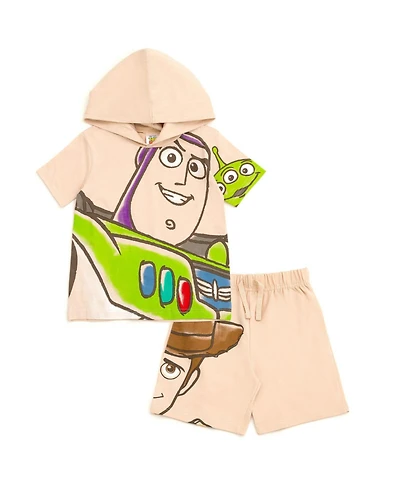 Toy Story Toddler Boys' (2T-5T) Cosplay 2-Piece Hooded Tee and Shorts Set