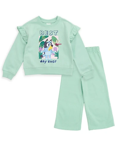 Bluey Toddler Boy or Girl (2T-4T) 2-Piece Fleece Sweatshirt and Pants Set