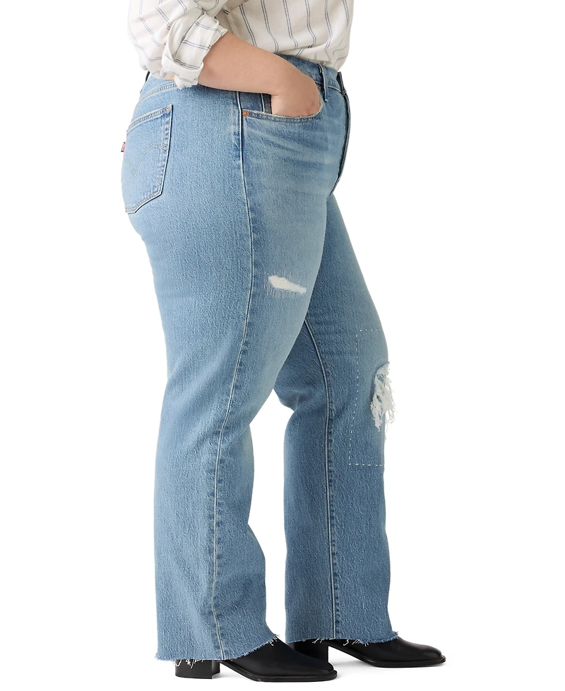 Levi's Plus High Rise Straight Jeans