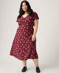 Levi's Plus Lilith V-Neck Midi Dress