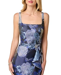 Adrianna Papell Women's Metallic Jacquard Sleeveless Dress