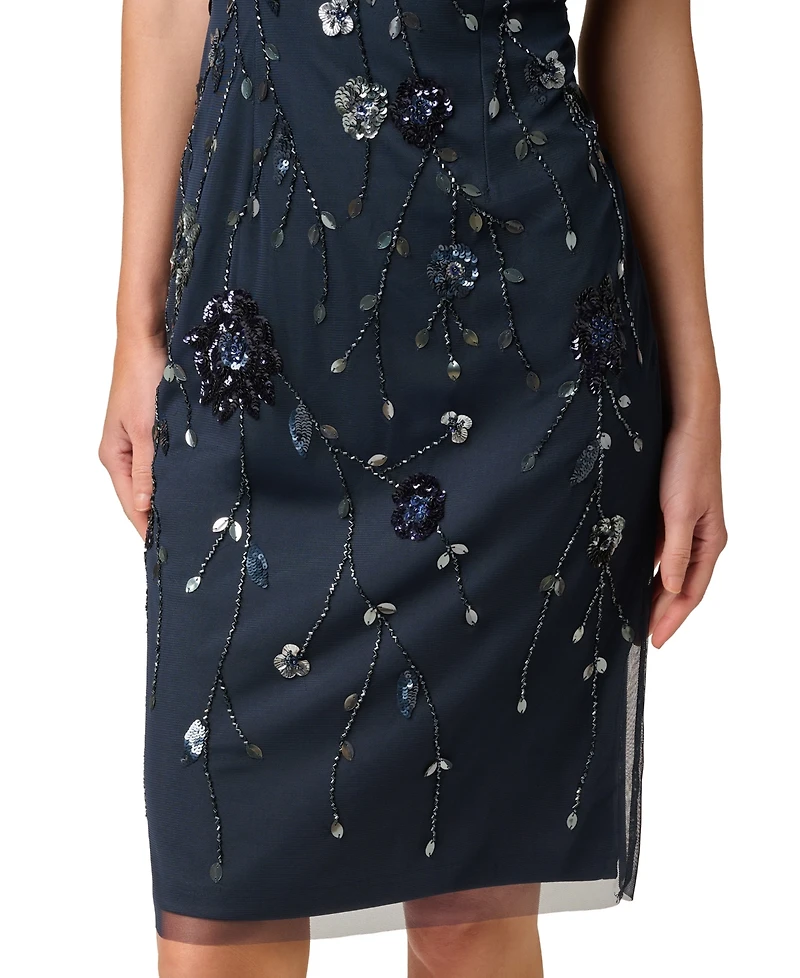 Adrianna Papell Women's Short-Sleeve Dress