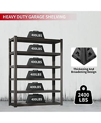 Streamdale Furniture 6-Tier Heavy Duty Metal Garage Storage Shelving Unit