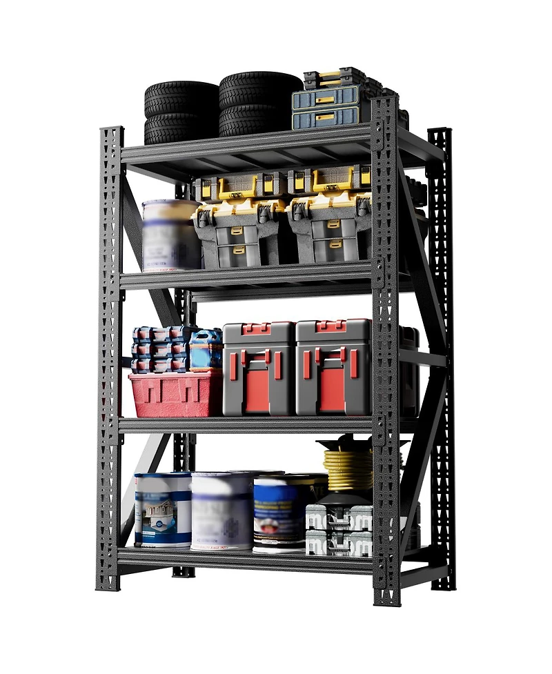 Streamdale Furniture Heavy Duty Adjustable Metal Garage Shelving Unit, 4000LBS Capacity