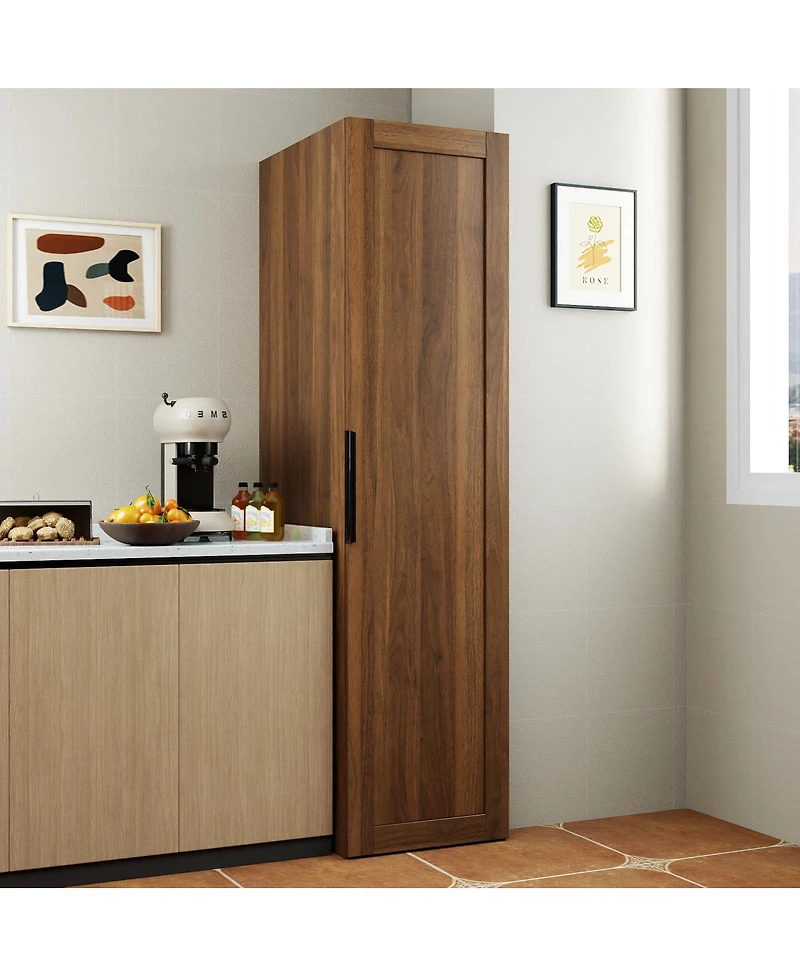 Streamdale Furniture Freestanding Kitchen Pantry Cabinet with Doors and Shelves